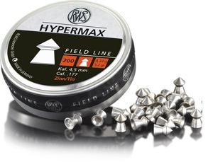 RWS Hypermax 4.50mm Airgun Pellets tin of 200